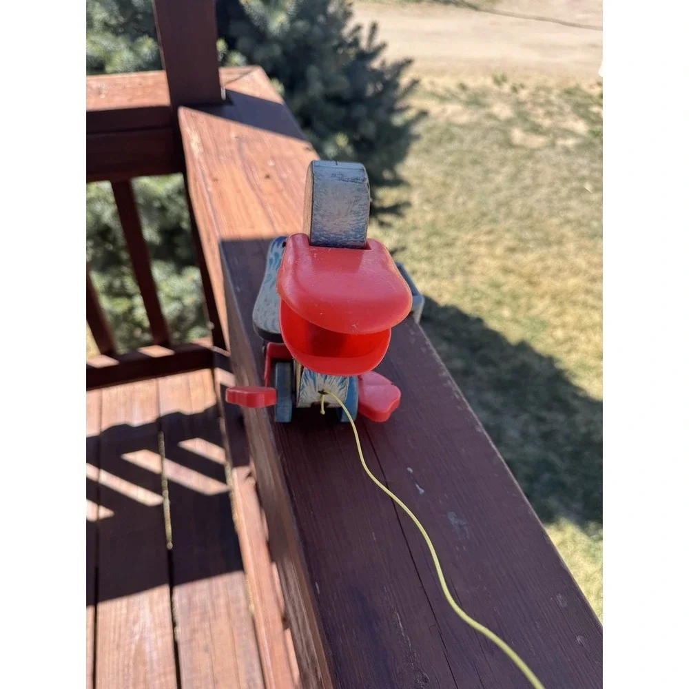 Vintage Fisher Price Pelican Big Bill Pull Toy 1961